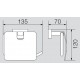 Бумагодержатель закрытый Veragio Ramba, хром VR.RMB-4981.CR