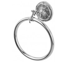 Полотенцедержатель кольцо Art&Max Barocco AM-1783-Cr, хром, 20 x 9 x 26 см