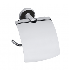 Держатель туалетной бумаги Bemeta Trend-i 104112018b 13.5 x 7 x 15.5 см с крышкой, хром/черный