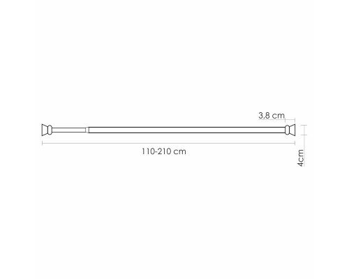 Карниз для ванны WasserKraft Elbe, SC-721121