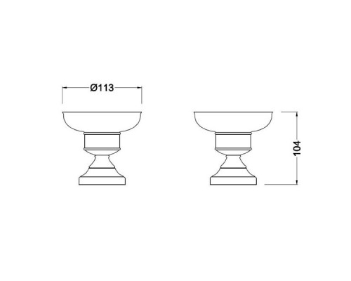 Мыльница Schein Saine Gold 7053007VF