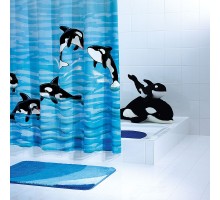 Штора для ванной комнаты Ridder Orka 180 x 200 см, синий/голубой, 35320