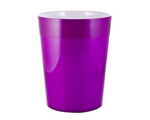 Ведро для мусора Ridder Neon 5 л напольное, фиолетовый, 22020613