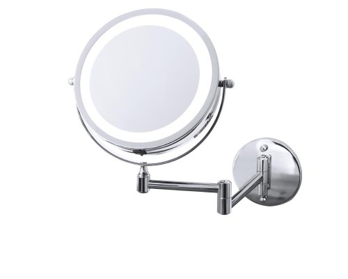 Зеркало косметическое, подвесное, Ridder Mary 1х/3х-увеличение, LED-подсветка, хром, О3112000