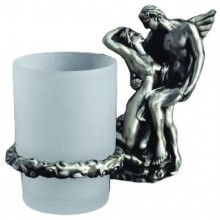 Стакан для щеток Art&Max Rоmantic AM-B-0814-T, серебро