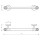 Полотенцедержатель Migliore Amerida 16567 бронза, 44.8 см