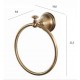 Полотенцедержатель кольцо Tiffany World Harmony TWHA015bi/oro, 22 см, белый/золото