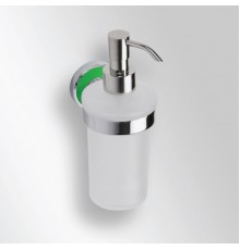 Дозатор жидкого мыла Bemeta Trend-i 104109018a 8 x 10 x 18 см, хром/зеленый