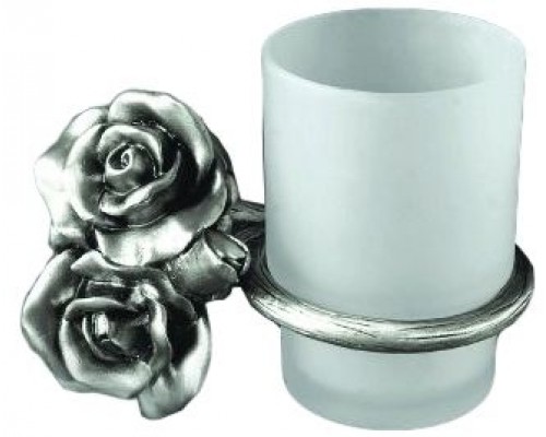 Стакан для щеток Art&Max Rose AM-B-0914-T, серебро