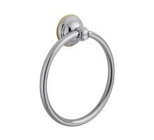 Полотенцедержатель кольцо Axor Carlton 41421090, 17.7 см, хром с золотом