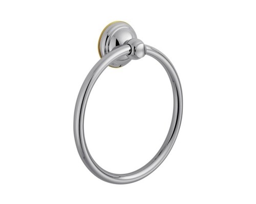 Полотенцедержатель кольцо Axor Carlton 41421090, 17.7 см, хром с золотом