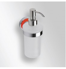 Дозатор жидкого мыла Bemeta Trend-i, 8 x 10 x 18 см, хром/оранжевый, 104109018g