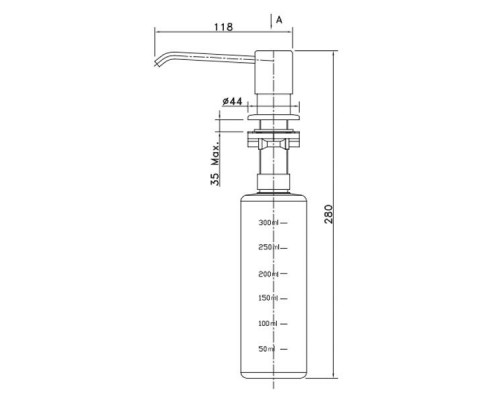 Дозатор Lemark Expert LM8201S для жидких моющих средств