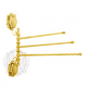 Полотенцедержатель поворотный Migliore Cleopatra 16700 золото, 35 см