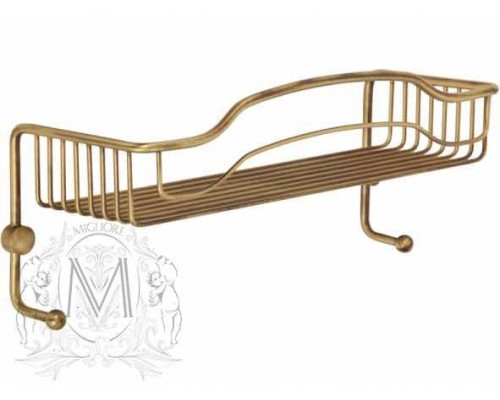 Полка-решетка с крючками Migliore Complementi 22051 - золото