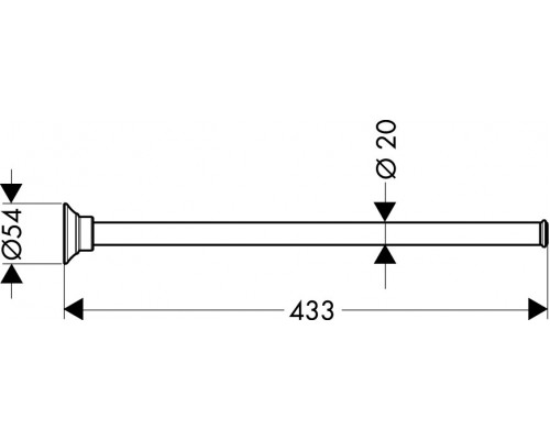 Полотенцедержатель Axor Montreux 42020000, 44 см, хром