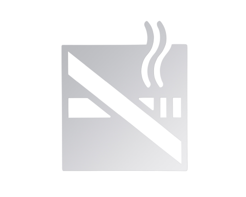 Табличка «Курить запрещено» Bemeta Hotel 111022052, хром глянцевый