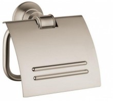 Держатель туалетной бумаги Axor Montreux 42036820, с крышкой, шлифованный никель