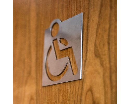 Табличка «Туалет для инвалидов» Bemeta Hotel 111022022, хром глянцевый