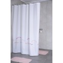 Штора для ванной комнаты Ridder Flora 180 x 200 см, белый/розовый, 4111300