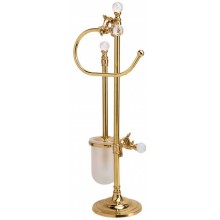 Стойка для унитаза и биде Art&Max Barocco Crystal AM-1948-Do-Ant-C 15х57 см, античное золото