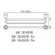 Двойной полотенцедержатель Art&Max Bianchi (Бьянки) AM-3648AW-Cr, 50.5 см, хром