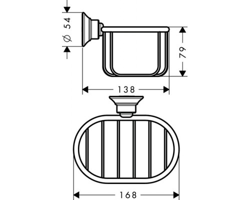 Полка Axor Montreux 42065000, хром