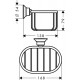 Полка Axor Montreux 42065000, хром