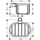Полка Axor Montreux 42066820 для установки на штангу Unica, шлифованный никель