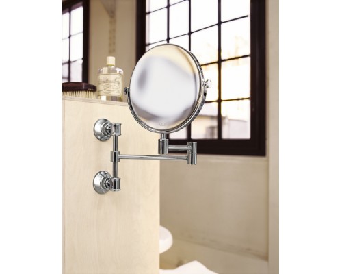 Настенное косметическое зеркало Axor Montreux 42090820, с увеличением, шлифованный никель