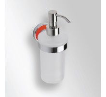Дозатор жидкого мыла Bemeta Trend-i 104109018c 8 x 10 x 18 см, хром/красный