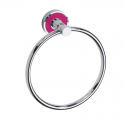 Полотенцедержатель-кольцо Bemeta Trend-i 104104068f 16 x 5 x 19 см, хром/розовый