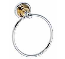 Полотенцедержатель-кольцо Bemeta Retro 144204068 16 x 6.5 x 19 см, хром/золото