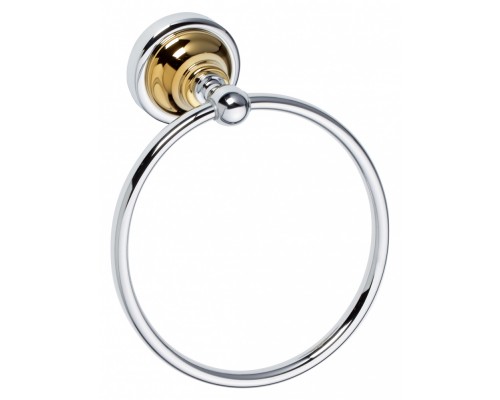 Полотенцедержатель-кольцо Bemeta Retro 144204068 16 x 6.5 x 19 см, хром/золото