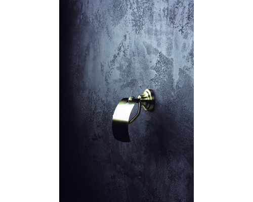 Держатель туалетной бумаги Bemeta Retro 144212018 14 x 10 x 15 см с крышкой, хром/золото