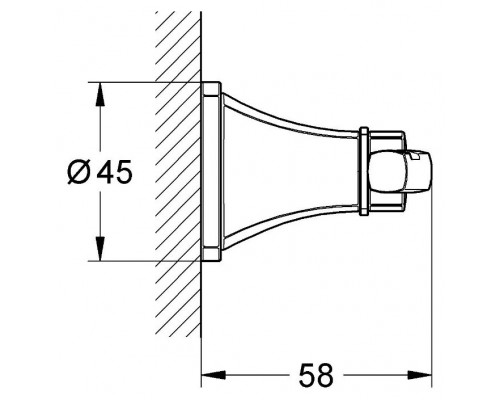 Крючок Grohe Grandera 40631000, хром