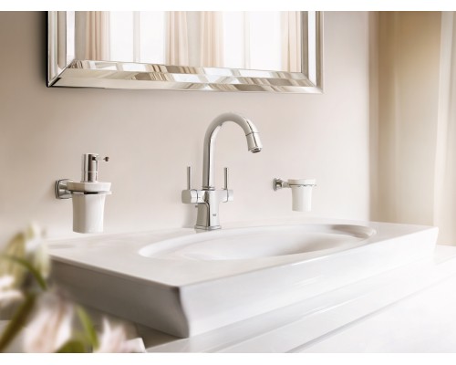 Дозатор для жидкого мыла Grohe Grandera 40627IG0, хром/золото