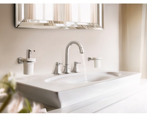 Дозатор для жидкого мыла Grohe Grandera 40627IG0, хром/золото