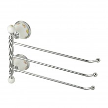 Полотенцедержатель тройной поворотный Migliore Provance 17670, 37 см, цвет хром