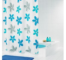 Штора для ванной комнаты Ridder Fleur 180 x 200 см, голубой, 47353