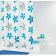 Штора для ванной комнаты Ridder Fleur 180 x 200 см, голубой, 47353