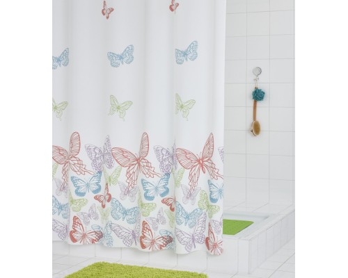 Штора для ванной комнаты Ridder Papillon 180 x 200 см, белый, 3104300