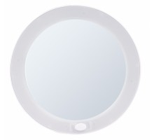 Зеркало косметическое Ridder Mulan с подсветкой, на присосках, увеличение 5x, белый, О3003201
