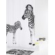 Штора для ванной комнаты Ridder Zebra 180 x 200 см, белый/черный, 42311