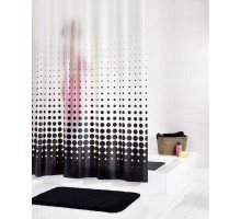 Штора для ванной комнаты Ridder Blacky 180 x 200 см, черный, 31840