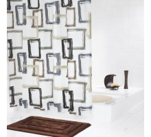 Штора для ванной комнаты Ridder Pattern 180 x 200 см, бежевый/коричневый, 32388
