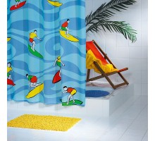 Штора для ванной комнаты Ridder Maui 180 x 200 см, синий/желтый, 47980