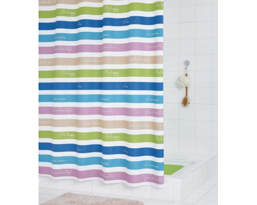 Штора для ванной комнаты Ridder Motiviation 180 x 200 см, синий/розовый, 3103300