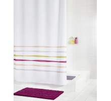 Штора для ванной комнаты Ridder San Marino 180 x 200 см, белый/фиолетовый, 46920