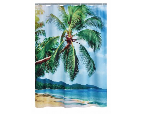 Штора для ванной комнаты Ridder Caribbean 180 x 200 см, синий/зеленый, 42083000